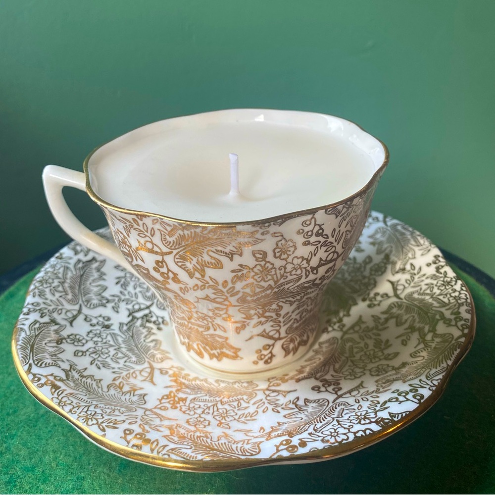 Teacup Candle. Soy Wax.